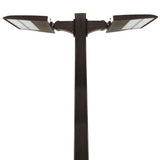 4 Pack -25ft Square Steel Light Poles-(8) 300W LED Parking Lot Lights Included-Parking Lot Light Post Includes Hardware Kit and Delivery included