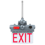5W Explosion Proof Edge Lit LED Exit Sign-Class 1 Division 1-AC 100-277V-CCT 5000K For Hazardous Location Emergency Lighting - LEDLIGHTING WHOLESALE