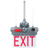 5W Explosion Proof Edge Lit LED Exit Sign-Class 1 Division 1-AC 100-277V-CCT 5000K For Hazardous Location Emergency Lighting - LEDLIGHTING WHOLESALE