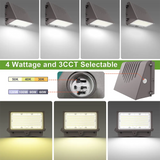 120W/100W/90W/60W Full-Cutoff LED Wall Pack-Wattage & CCT (50K/40K/30K) Selectable-LED Wall Light-Energy Efficient-Up to 20400 Lumens
