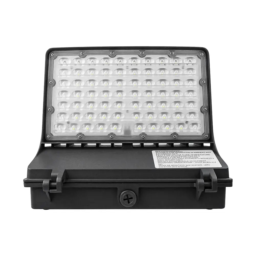 60W 80W 100W 120W Selectable LED Full Cutoff Wall Pack -5,200 Lumens-250W MH Equivalent-5000K-DLC Listed