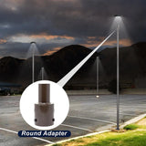 Light Package-1pcs LED Post Top Light+1pcs tenon adapter+1pcs 15ft 3inch round steel light pole