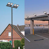 150W 480V LED Parking Lot Shoebox Light-21,000 Lumens-CCT 5000K-400W Metal Halide Equivalent-With Bracket Mount-5 Years Warranty