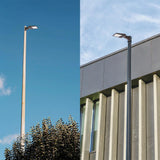 150W 480V LED Parking Lot Shoebox Light-21,000 Lumens-CCT 5000K-400W Metal Halide Equivalent-With Bracket Mount-5 Years Warranty