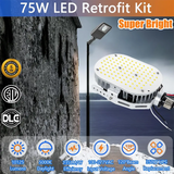 75W-LED Shoebox Retrofit Kit Lights-E39/E26 Base-150-250W MH/HPS Equivalent, Great for Street Shoebox Lamp, Flood Lights, High Bay and etc-10,800 Lumens-ETL+DLC Listed