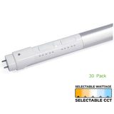 TANLITE 25 Pack-4 ft T8 Tube Light - Wattage & CCT Selectable -AC 120~277V-Milky Cover-5 Years Warranty- ETL+DLC 5.1 Certified