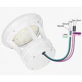 42in White LED Bollard Light - 3,000 Lumens - 3 Watts Selectable - 3 CCT Selectable - 120-277V - 100W Equal