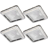 LED Parking Garage Canopy Light-Selectable Wattage and CCT-Up to 13,000 Lumens-60W / 80W / 100W-3000K/4000K/5000K