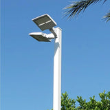 LED Shoebox Parking Lot Light 277-480V - 80-150W Selectable - White Housing - 21000LM Outdoor Commercial Lighting