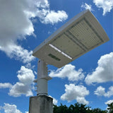 LED Parking Lot Light White Housing - 200-300W Selectable Shoebox - 42000LM 5000K Outdoor Commercial Lighting