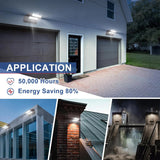 80W Rotatable Wall Pack Light-10,400 Lumens-175W Metal Halide Equivalent-5000K