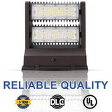 80W Rotatable Wall Pack Light-10,400 Lumens-175W Metal Halide Equivalent-5000K