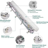 4FT LED Vapor Tight Light, 30W/40W/60W Selectable - CCT 3000K/4000K/5000K - Waterproof IP65 - Commercial Shop & Warehouse Lighting