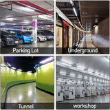 4FT LED Vapor Tight Light, 30W/40W/60W Selectable - CCT 3000K/4000K/5000K - Waterproof IP65 - Commercial Shop & Warehouse Lighting