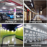 4FT LED Vapor Tight Light.Wattage 30W/40W 60W CCT 3000K/4000K/5000K LED Vapor Proof 4ft Light Fixture for Cold Storage Facilities. Car Washes. Parking Garages. UL Listed (6 Pack) - LEDLIGHTING WHOLESALE
