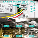 4FT LED Vapor Tight Light.Wattage 30W/40W 60W CCT 3000K/4000K/5000K LED Vapor Proof 4ft Light Fixture for Cold Storage Facilities. Car Washes. Parking Garages. UL Listed (6 Pack) - LEDLIGHTING WHOLESALE