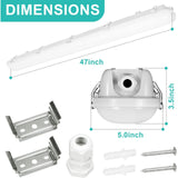 4FT LED Vapor Tight Light.Wattage 30W/40W 60W CCT 3000K/4000K/5000K LED Vapor Proof 4ft Light Fixture for Cold Storage Facilities. Car Washes. Parking Garages. UL Listed (6 Pack) - LEDLIGHTING WHOLESALE
