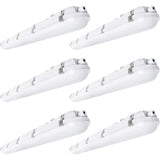 4FT LED Vapor Tight Light, 30W/40W/60W Selectable - CCT 3000K/4000K/5000K - Waterproof IP65 - Commercial Shop & Warehouse Lighting