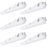 4FT LED Vapor Tight Light.Wattage 30W/40W 60W CCT 3000K/4000K/5000K LED Vapor Proof 4ft Light Fixture for Cold Storage Facilities. Car Washes. Parking Garages. UL Listed (6 Pack) - LEDLIGHTING WHOLESALE
