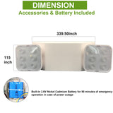 LED Emergency Light with Battery Backup. Adjustable Light Heads. Emergency Exit Lights for Home Power Failure. High Light Output for Commercial Hallways. Stairways. Fire Resistant - LEDLIGHTING WHOLESALE