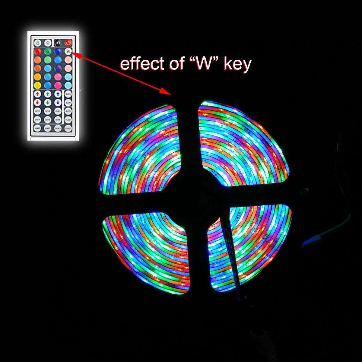 3M 5M 10M 3528 SMD RGB LED Strip Light Non-waterproof String Tape Kit 44 Key IR Remote Control