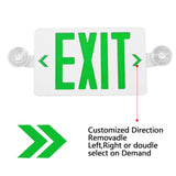 TANLITE Led Red/Green LED Exit Sign, UL-Listed Emergency Light - Dual LED Lamp ABS Fire Resistance