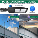 LED Parking Lot Light - 200W/240W/300W Selectable - 42000LM 5000K - Type III Shoebox Light - 120-277V - UL DLC Commercial Area Lighting