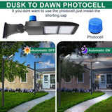 LED Parking Lot Light - 200W/240W/300W Selectable - 42000LM 5000K - Type III Shoebox Light - 120-277V - UL DLC Commercial Area Lighting