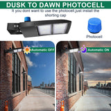 300W LED Parking Lot Light-Shoebox Area Light-AC 120~277V-42,000 Lumens-CCT 5000K-1,000W Metal Halide Equivalent-UL+DLC 5.1