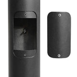 3 inch 10 Foot Steel Round Light Pole-Black housing | 11 Gauge