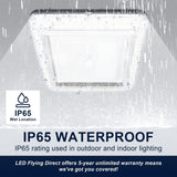 LED Parking Garage Canopy Light-Selectable Wattage and CCT-Up to 13,000 Lumens-60W / 80W / 100W-3000K/4000K/5000K