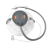 LED Commercial Recessed Downlight - 6 inch - 12W/17W/22W Selectable - 5CCT 2700K-5000K - 0-10V Dimmable - Ceiling Light for Office & Retail