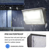 LED Wall Pack Light-60W-With Dusk-to-Dawn Photocell –7,800 Lumens-CCT 5000K