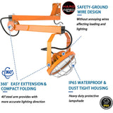 30W LED Loading Dock Light With Folding Arm-4200 Lumens-360° Rotatable Lamp Head-For Docks,Warehouses