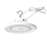 150W LED UFO High bay-White Housing-CCT 5000K- LED Warehouse Lighting-160LM/W-DLC 5 Years warranty