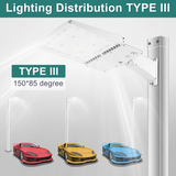 300W White Housing LED Parking Lot Light-1000W MH Equiv-42,000 Lumens-5000K Daylight-100-277V AC-UL& DLC Listed