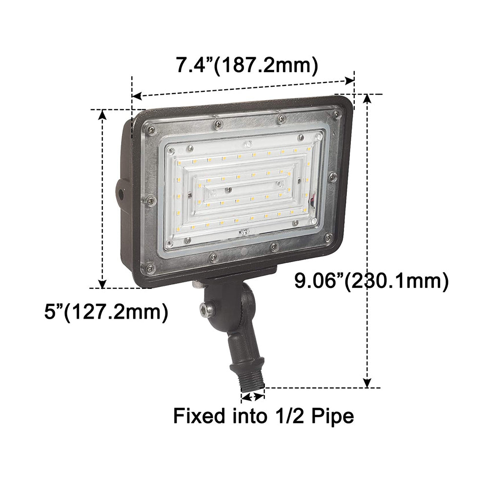 30W LED Flood Light-Replace 100W HID/HPS-3,900 Lumens-5000K-UL Listed-5 Years Warranty - LEDLIGHTING WHOLESALE