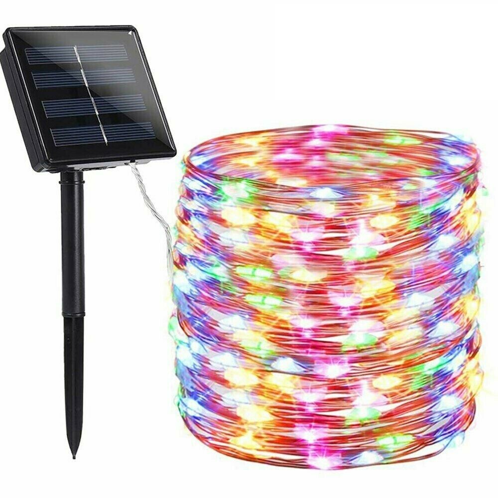 Outdoor LED Solar String Lights- Waterproof- Copper Wire Xmas Garden Party Decor - LEDLIGHTING WHOLESALE