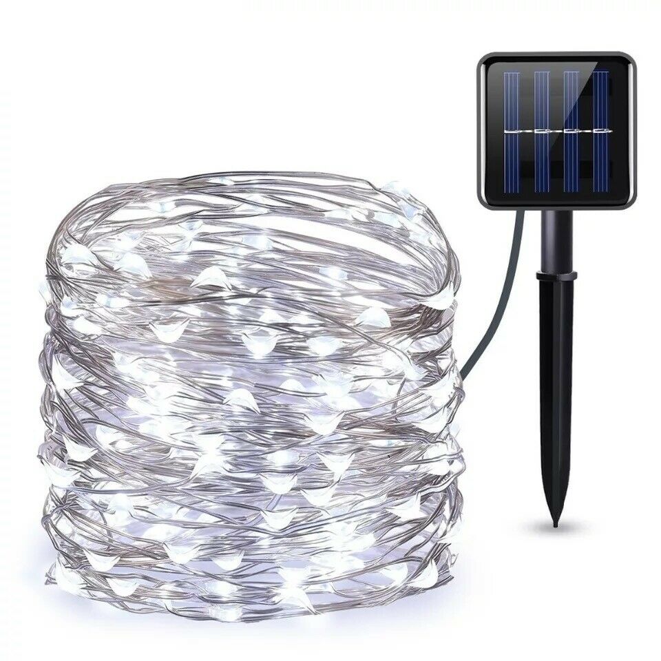 Outdoor LED Solar String Lights- Waterproof- Copper Wire Xmas Garden Party Decor - LEDLIGHTING WHOLESALE