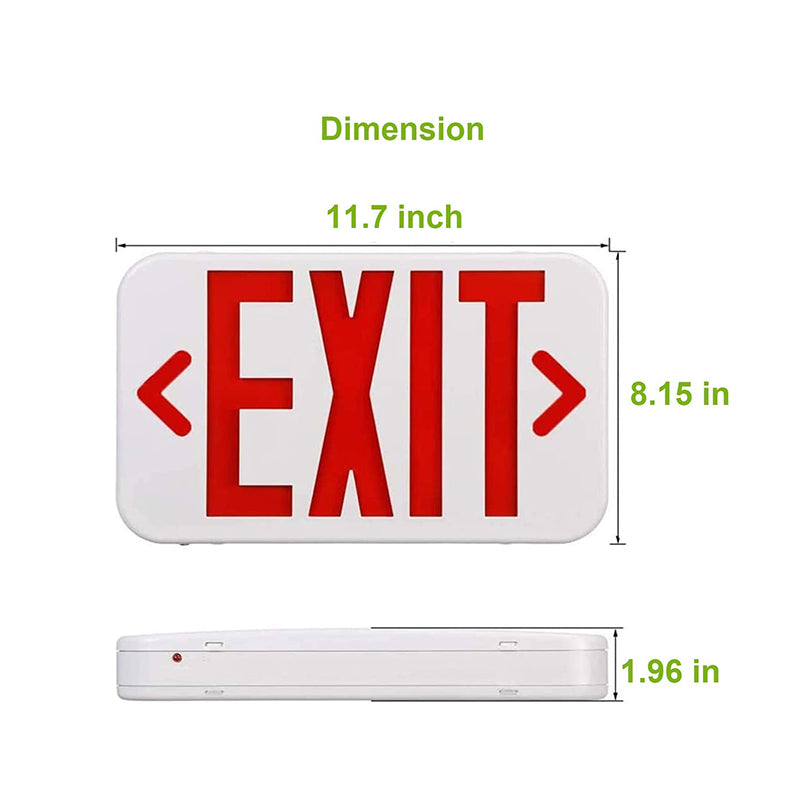 LED Emergency Exit Sign Light-With Battery Backup-UL Listed - LEDLIGHTING WHOLESALE