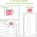 LED Emergency Exit Sign Light-With Battery Backup-UL Listed - LEDLIGHTING WHOLESALE