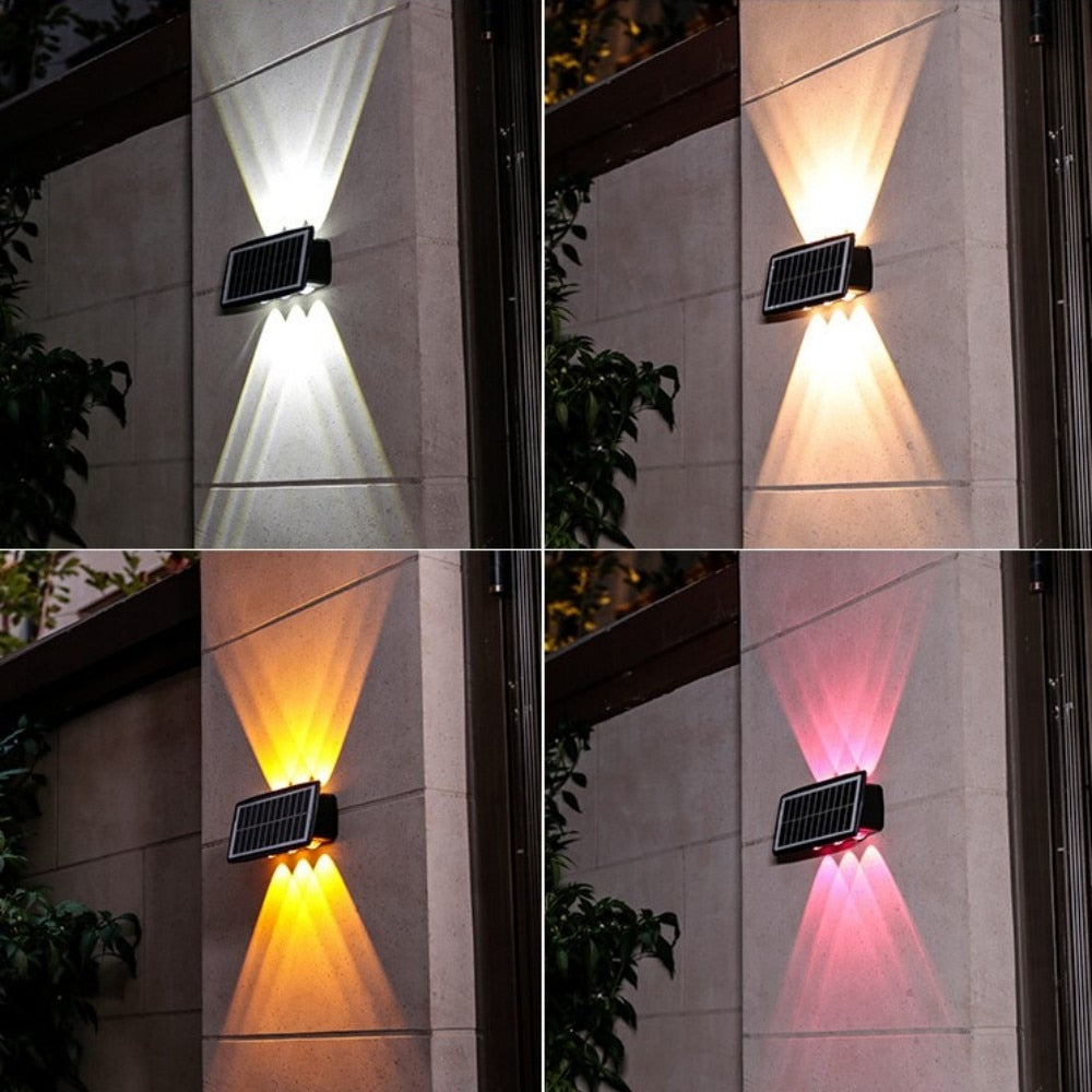 Solar Wall Light- LED Outdoor External Sconce- IP65 Waterproof - LEDLIGHTING WHOLESALE