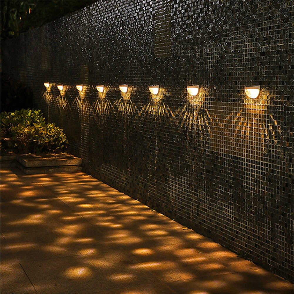 LED Solar Garden Lights-Outdoor Deck Light -Solar Wall Sconce - LEDLIGHTING WHOLESALE