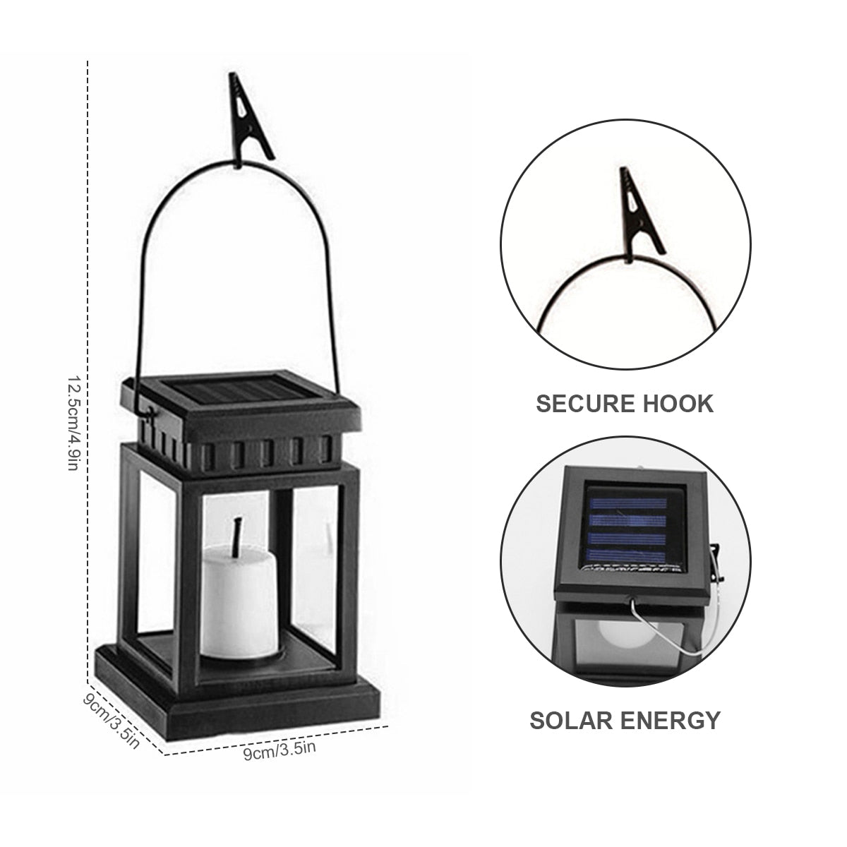 Solar Palace Lantern Garden Lamp- Outdoor Camping Lantern Lawn-Garden Decor - LEDLIGHTING WHOLESALE