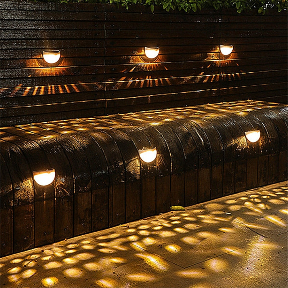 LED Solar Garden Lights-Outdoor Deck Light -Solar Wall Sconce - LEDLIGHTING WHOLESALE